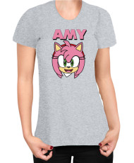 Дамска Тениска Sonic The Hedgehog Amy Face 01