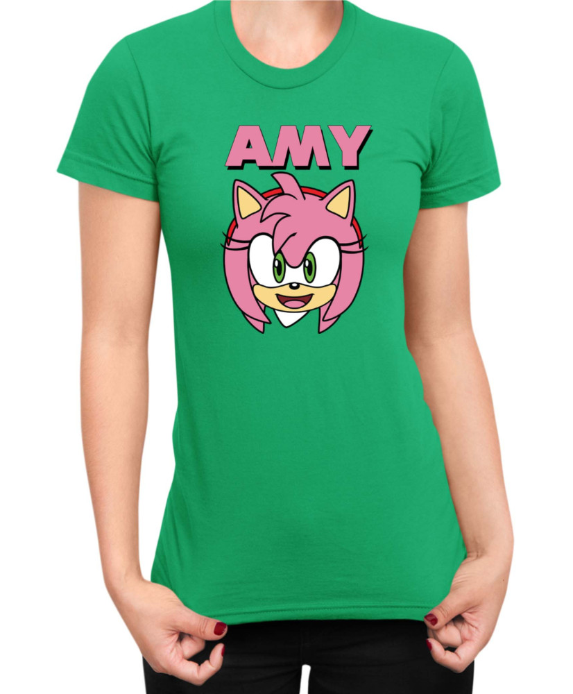 Дамска Тениска Sonic The Hedgehog Amy Face 01