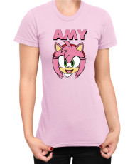 Дамска Тениска Sonic The Hedgehog Amy Face 01