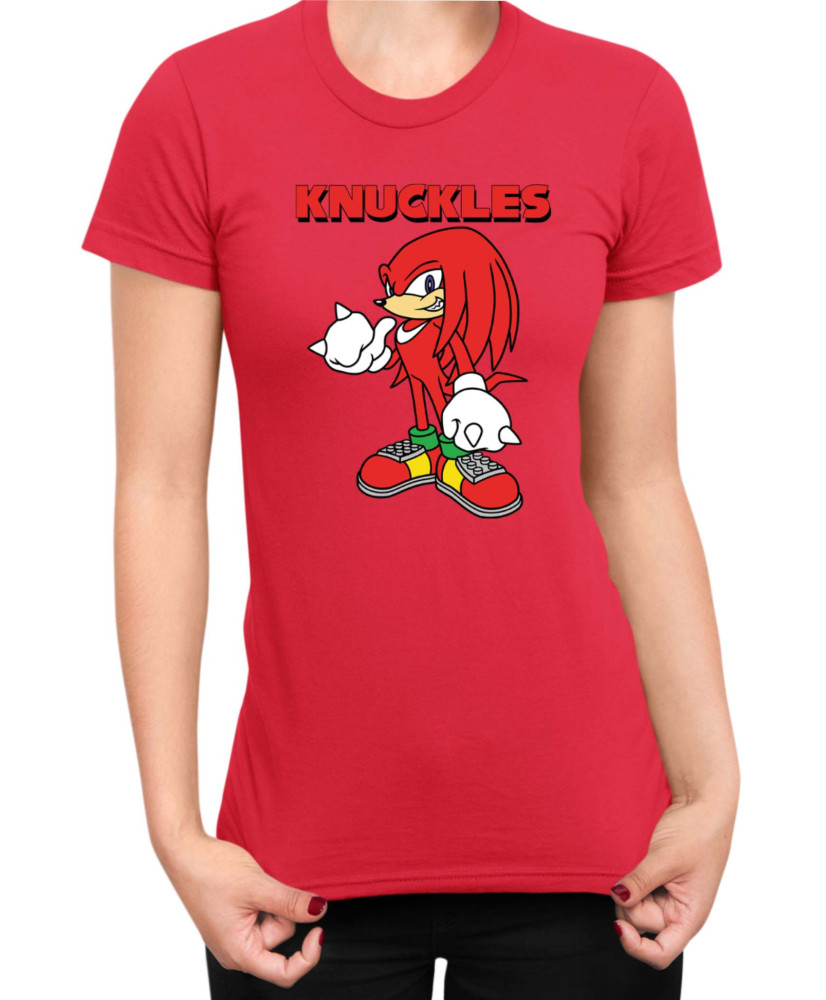 Дамска Тениска Sonic The Hedgehog Knuckles 01