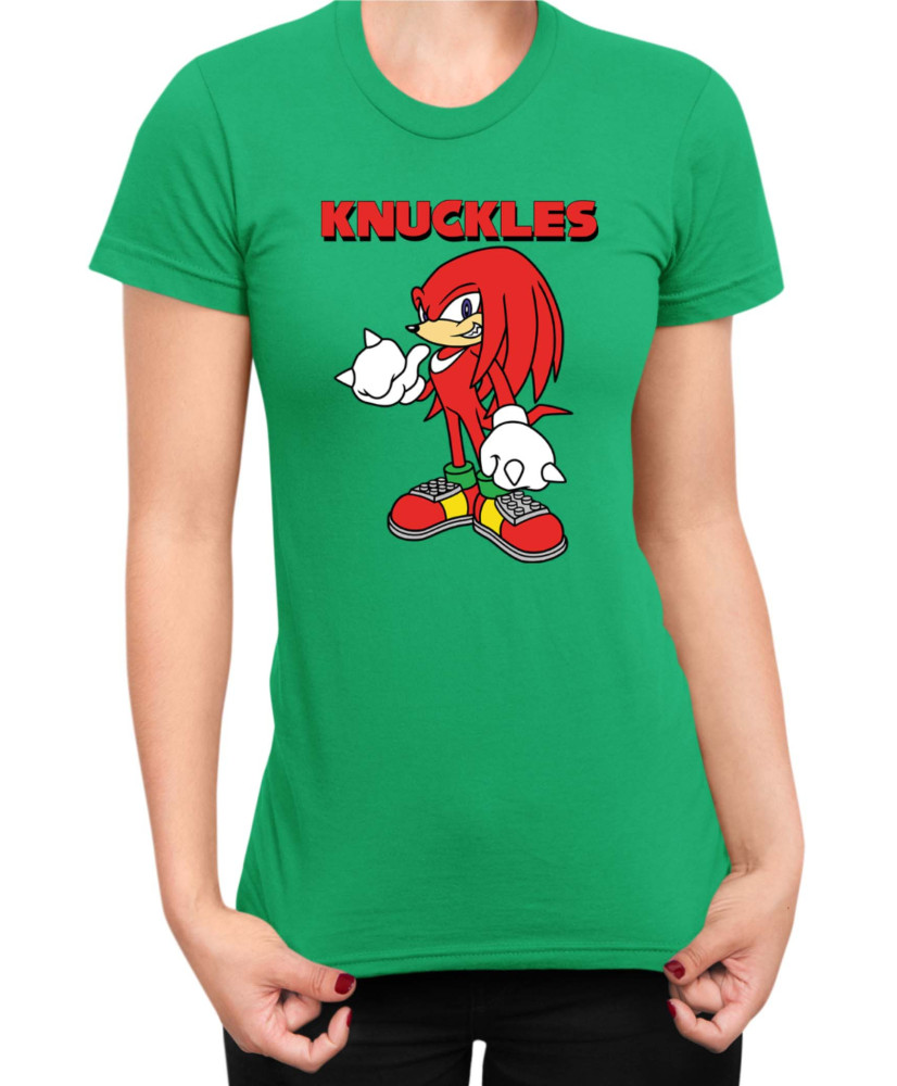 Дамска Тениска Sonic The Hedgehog Knuckles 01