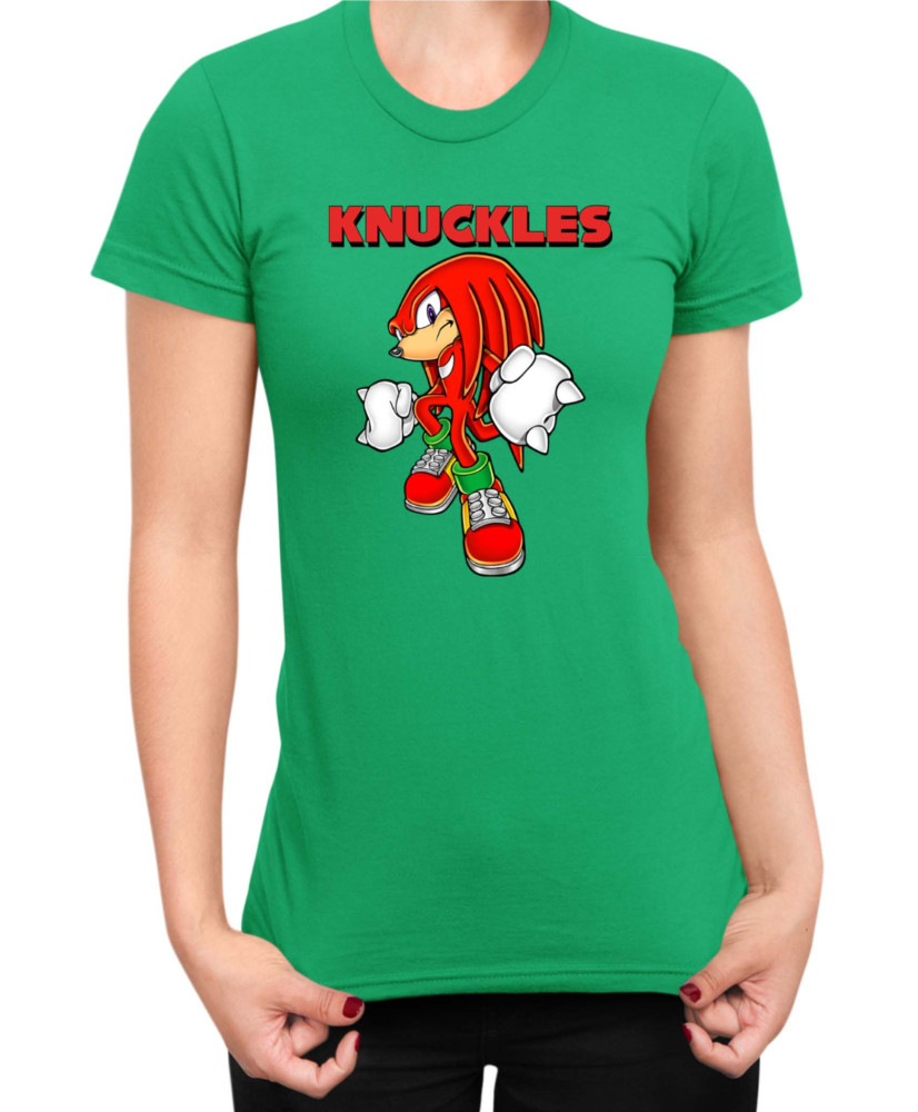 Дамска Тениска Sonic The Hedgehog Knuckles 02