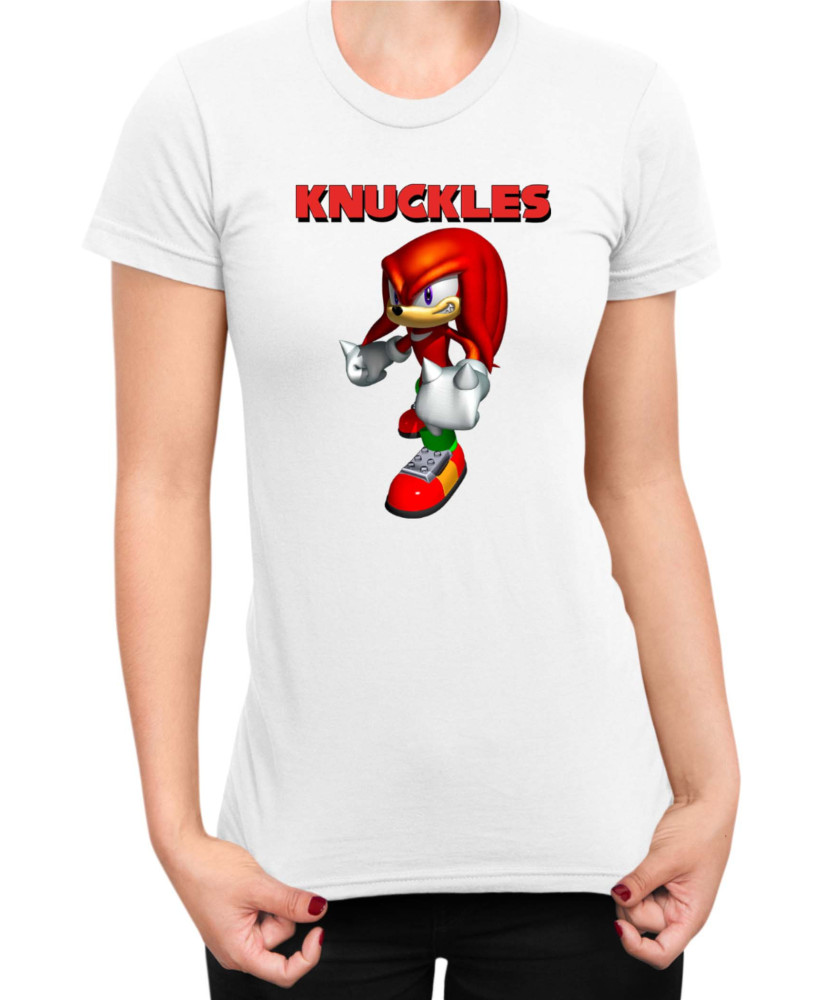 Дамска Тениска Sonic The Hedgehog Knuckles 03