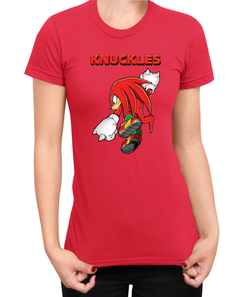 Дамска Тениска Sonic The Hedgehog Knuckles 05