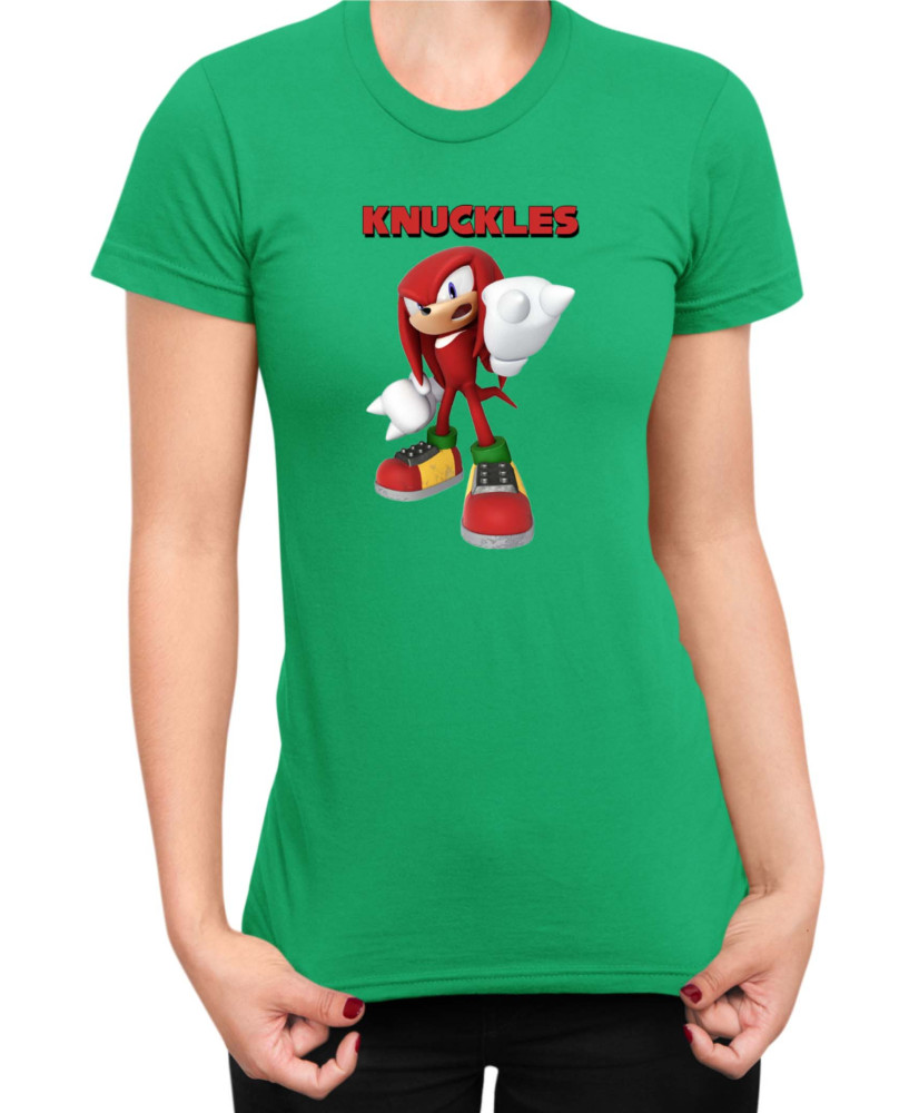Дамска Тениска Sonic The Hedgehog Knuckles 06