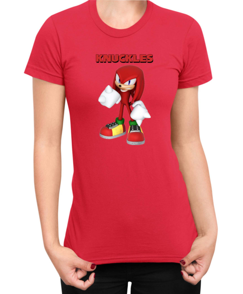 Дамска Тениска Sonic The Hedgehog Knuckles 07