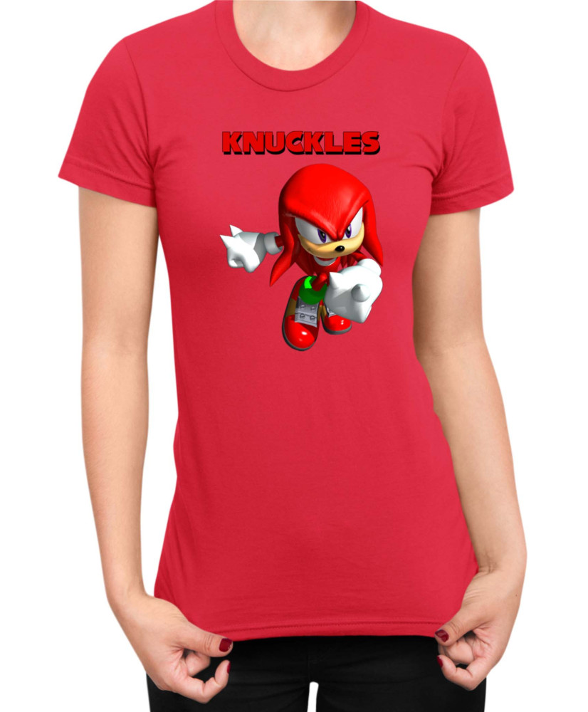 Дамска Тениска Sonic The Hedgehog Knuckles 08