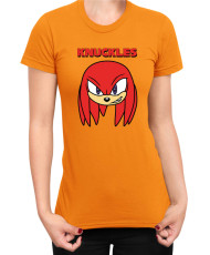 Дамска Тениска Sonic The Hedgehog Knuckles Face 01