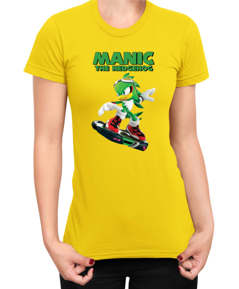 Дамска Тениска Sonic The Hedgehog Manic 03 Дамска Тениска Sonic The Hedgehog Manic 03