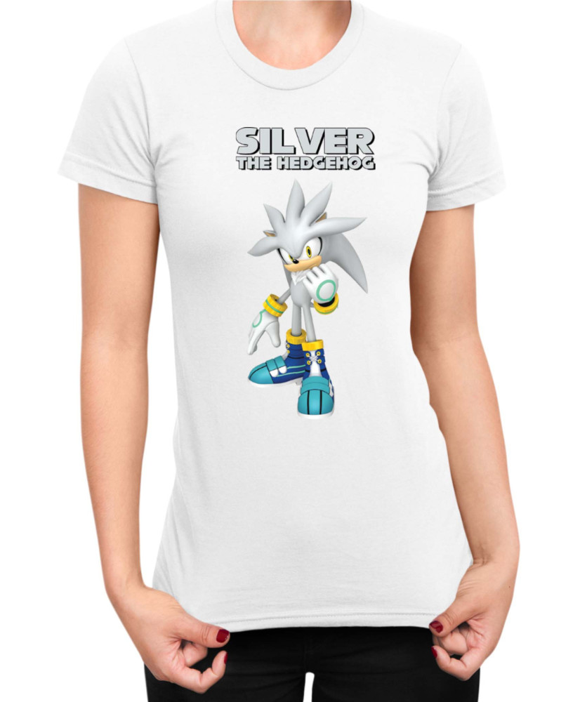 Дамска Тениска Sonic The Hedgehog Silver 01