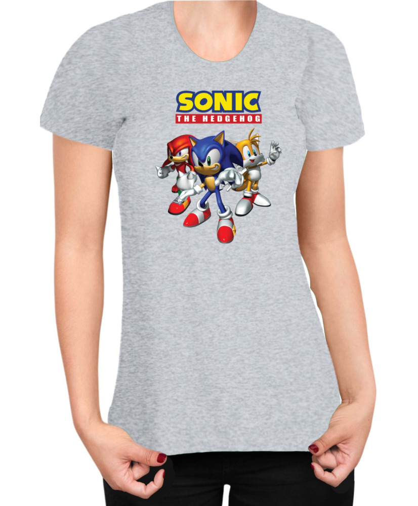 Дамска Тениска Sonic The Hedgehog Sonic And Friends 03