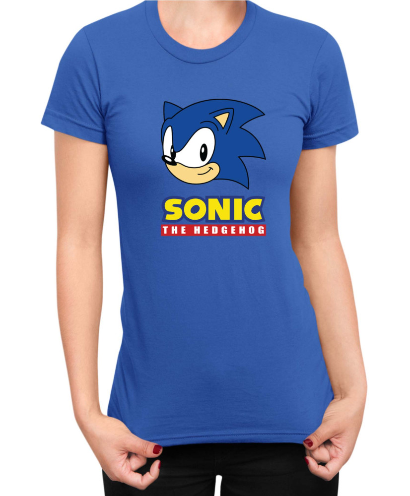 Дамска Тениска Sonic The Hedgehog Sonic Face 01 Дамска Тениска Sonic The Hedgehog Sonic Face 01