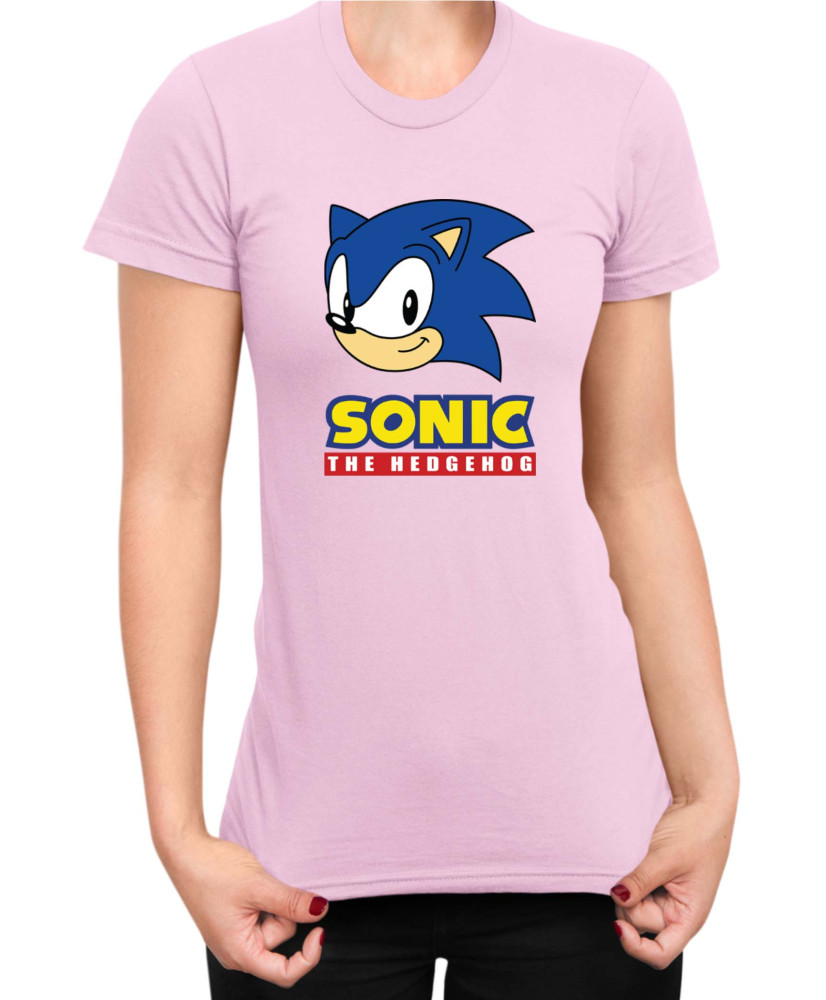 Дамска Тениска Sonic The Hedgehog Sonic Face 01 Дамска Тениска Sonic The Hedgehog Sonic Face 01