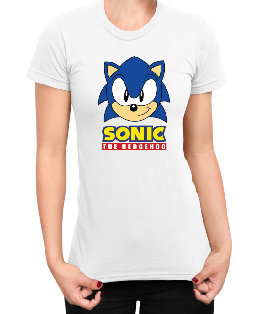 Дамска Тениска Sonic The Hedgehog Sonic Face 02 Дамска Тениска Sonic The Hedgehog Sonic Face 02