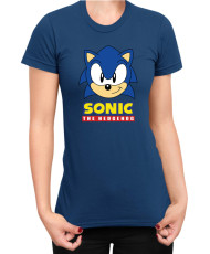 Дамска Тениска Sonic The Hedgehog Sonic Face 02