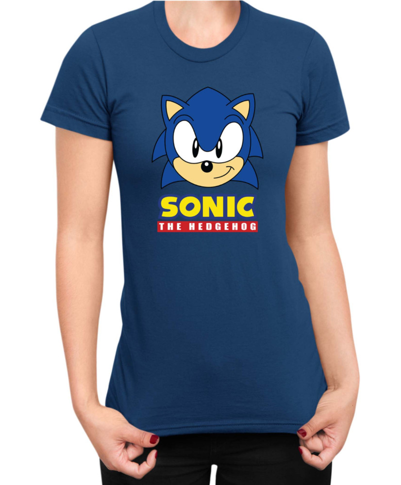 Дамска Тениска Sonic The Hedgehog Sonic Face 02
