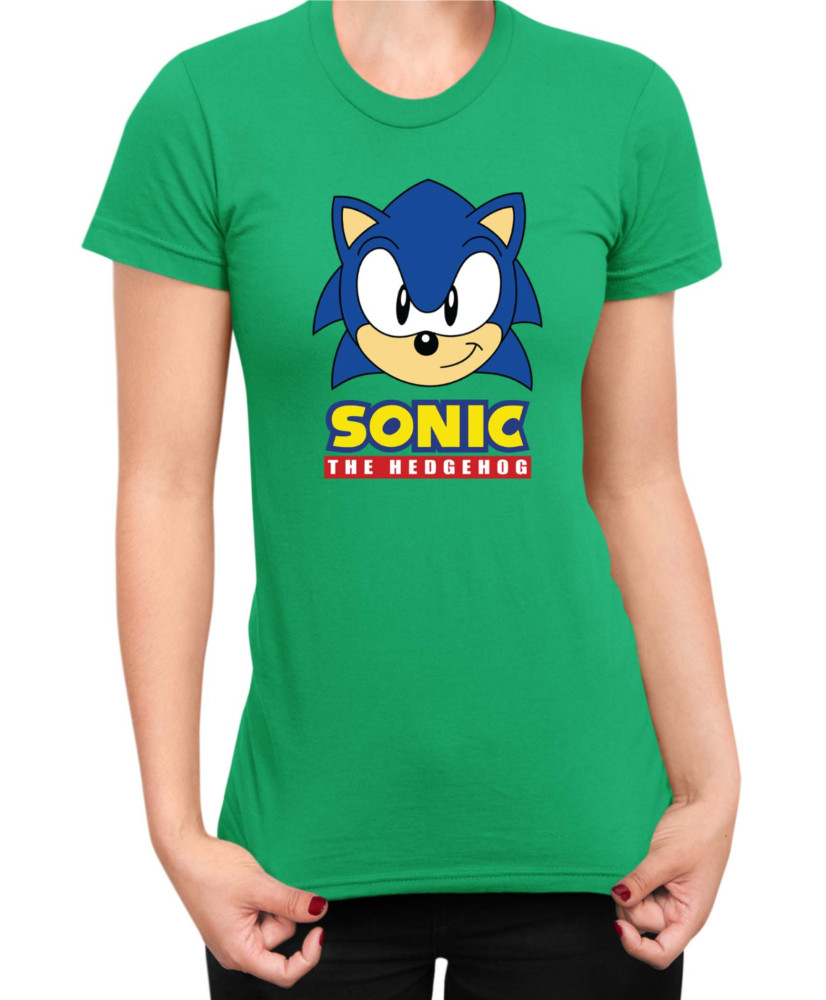 Дамска Тениска Sonic The Hedgehog Sonic Face 02
