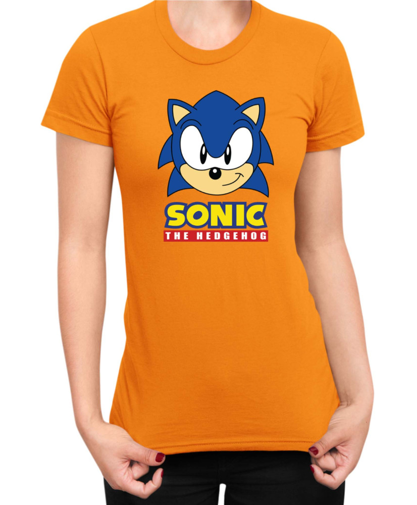 Дамска Тениска Sonic The Hedgehog Sonic Face 02
