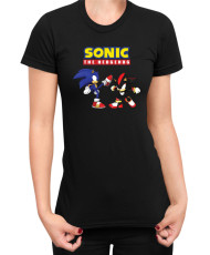 Дамска Тениска Sonic The Hedgehog Sonic Vs Shadow