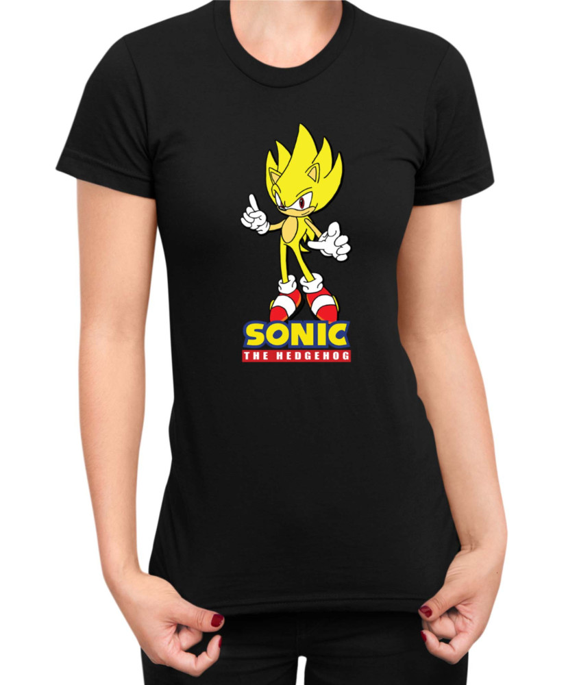 Дамска Тениска Sonic The Hedgehog Sonic Yellow 01