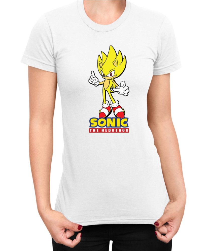 Дамска Тениска Sonic The Hedgehog Sonic Yellow 01