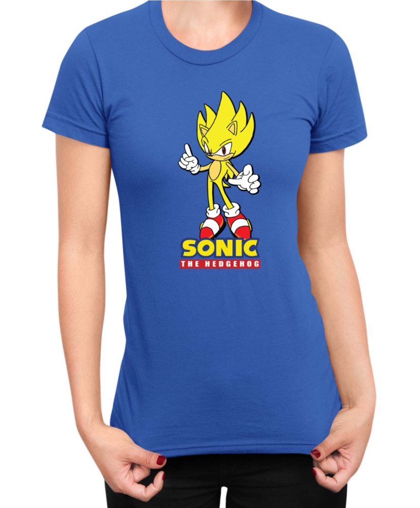 Дамска Тениска Sonic The Hedgehog Sonic Yellow 01