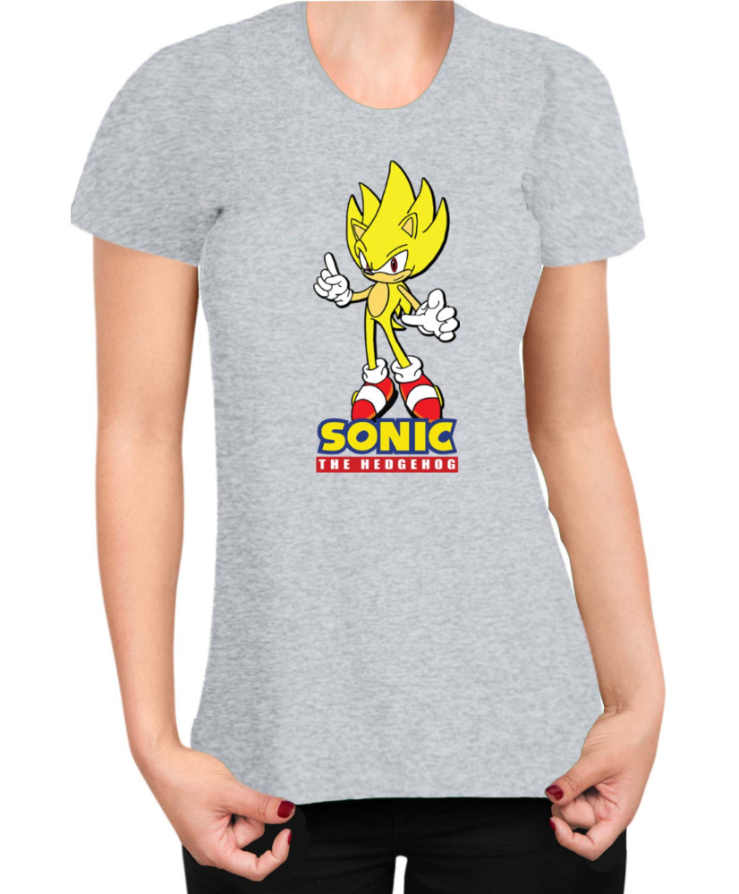 Дамска Тениска Sonic The Hedgehog Sonic Yellow 01