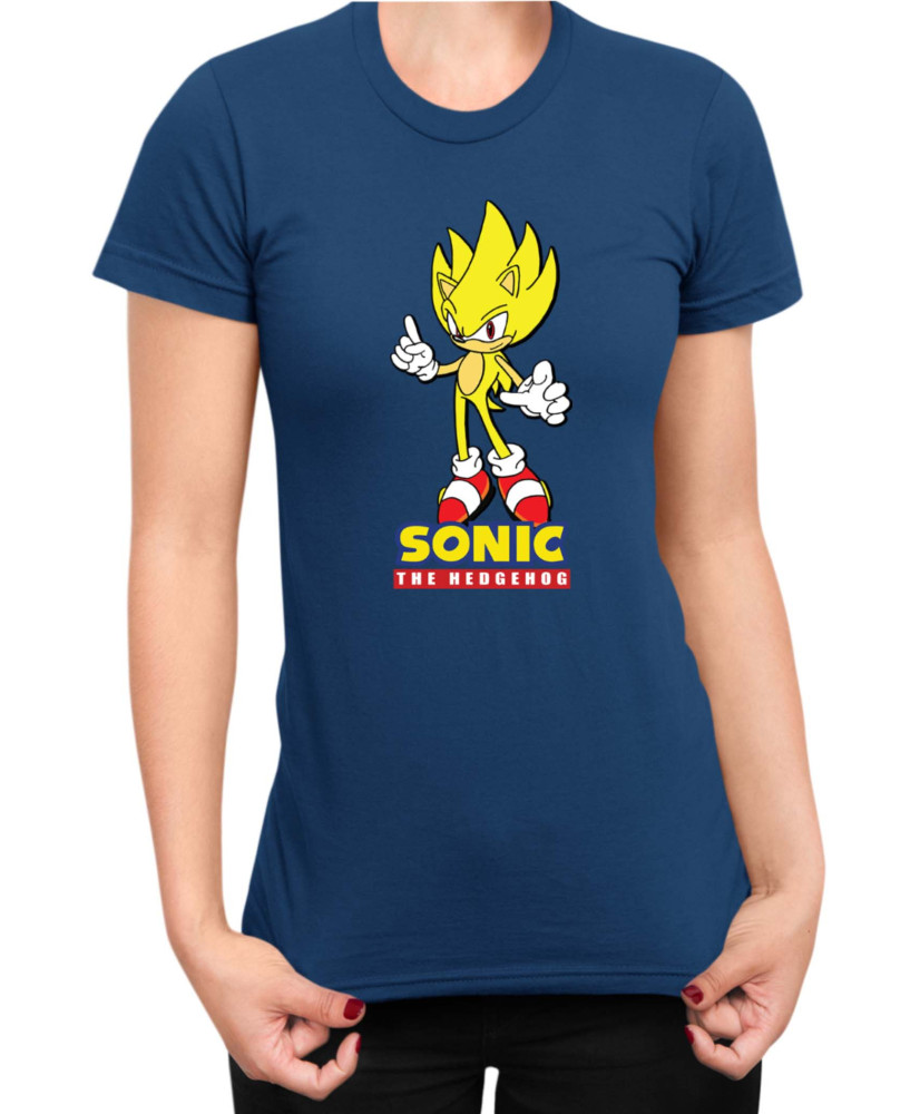 Дамска Тениска Sonic The Hedgehog Sonic Yellow 01