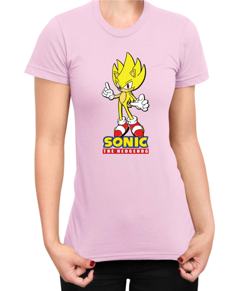 Дамска Тениска Sonic The Hedgehog Sonic Yellow 01