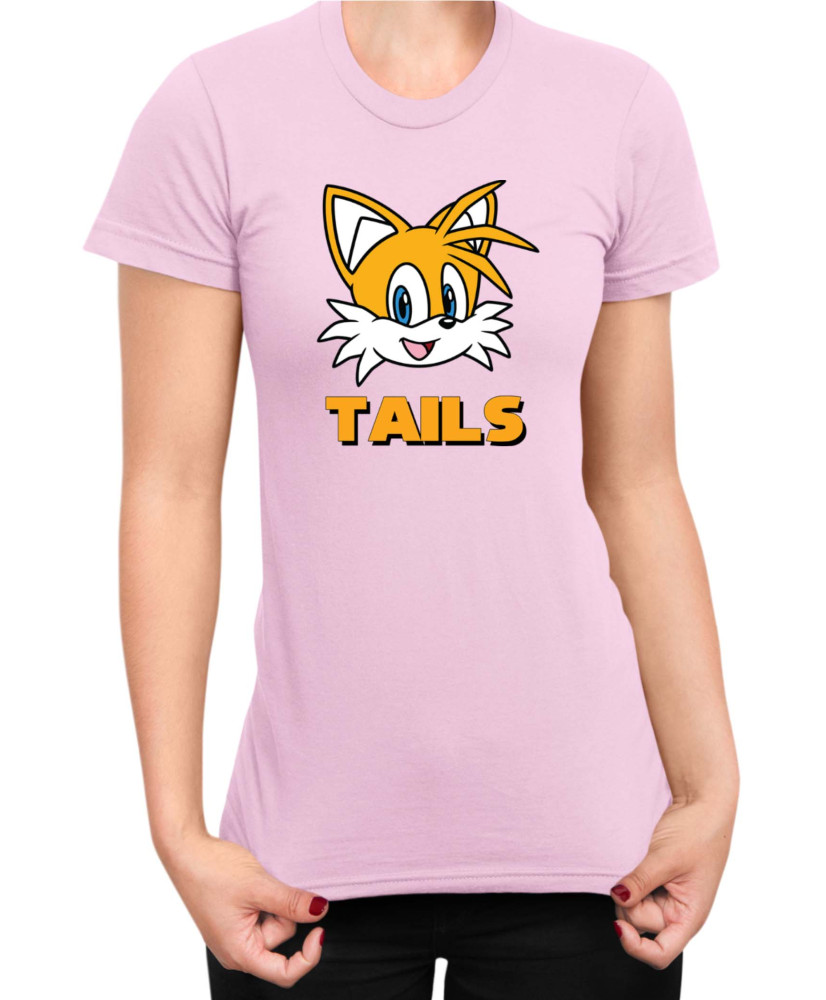 Дамска Тениска Sonic The Hedgehog Tails Face 01 Дамска Тениска Sonic The Hedgehog Tails Face 01