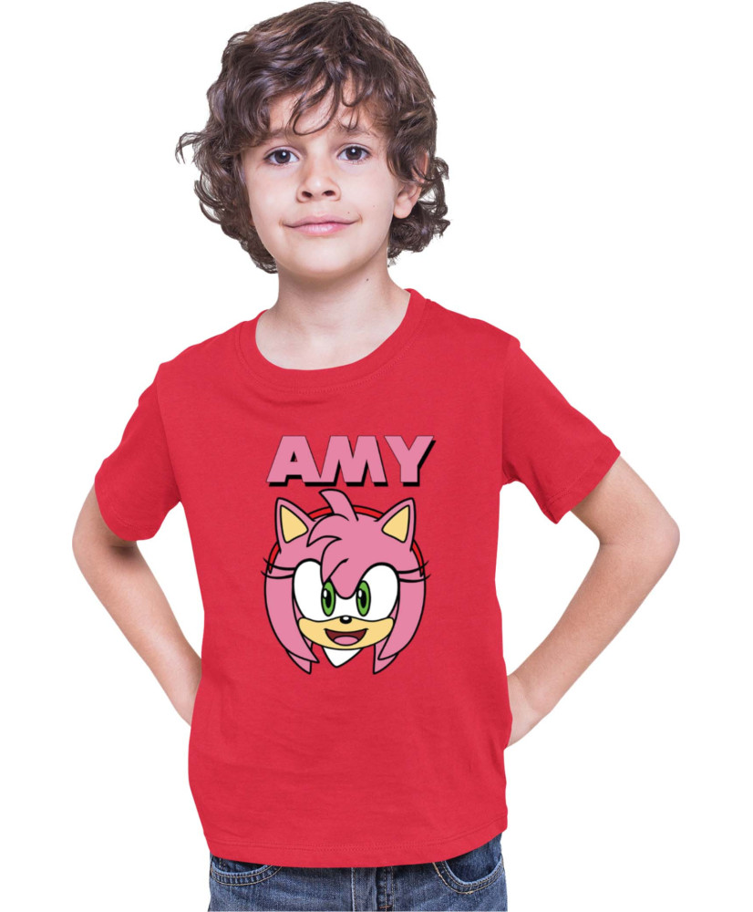 Детска Тениска Sonic The Hedgehog Amy Face 01
