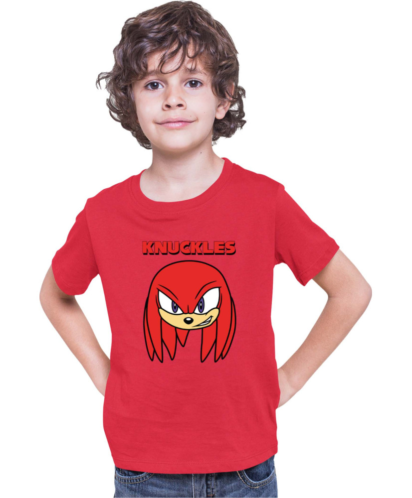 Детска Тениска Sonic The Hedgehog Knuckles Face 01