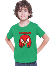 Детска Тениска Sonic The Hedgehog Knuckles Face 01