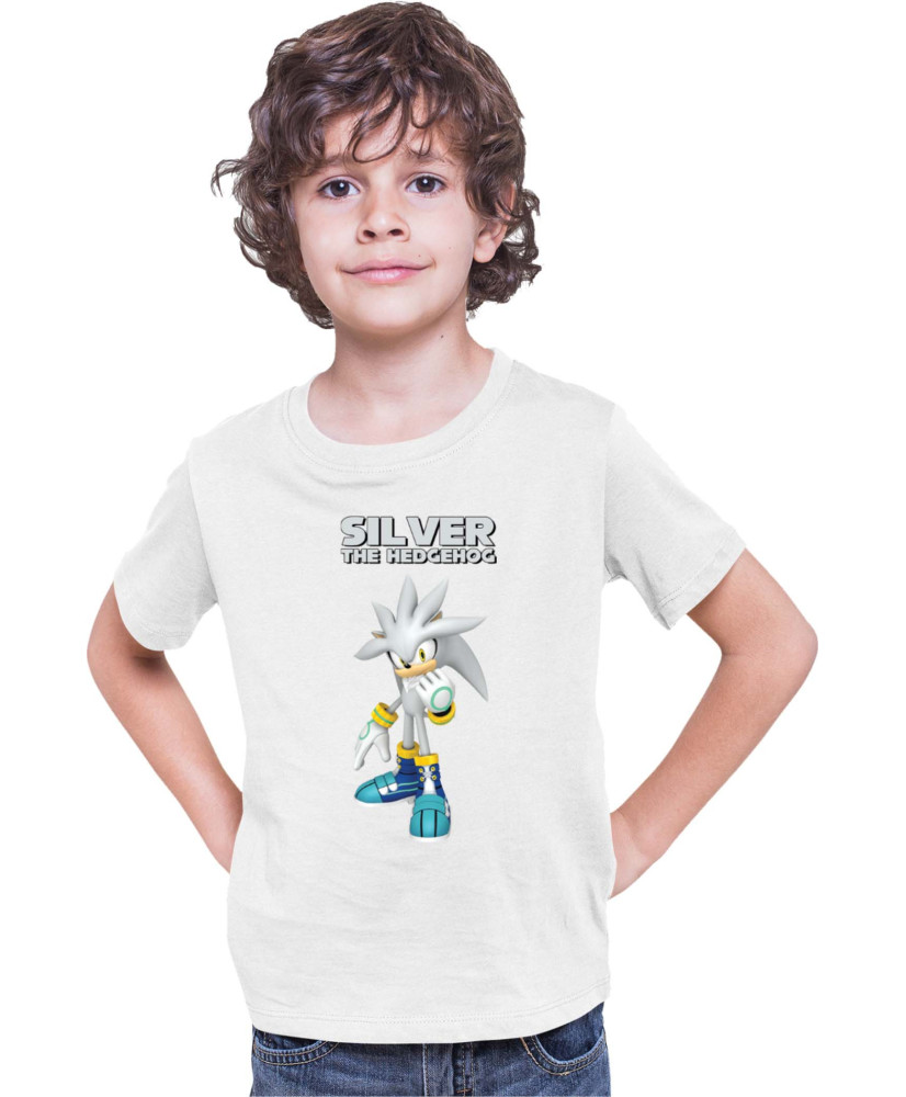 Детска Тениска Sonic The Hedgehog Silver 01