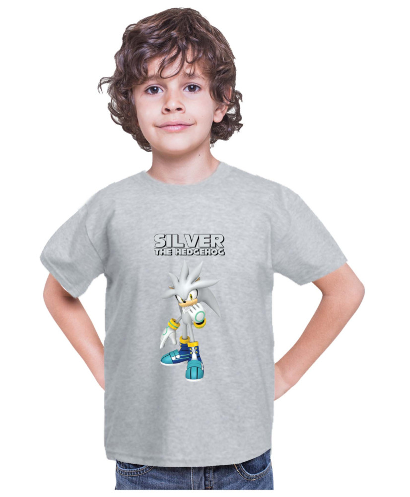 Детска Тениска Sonic The Hedgehog Silver 01