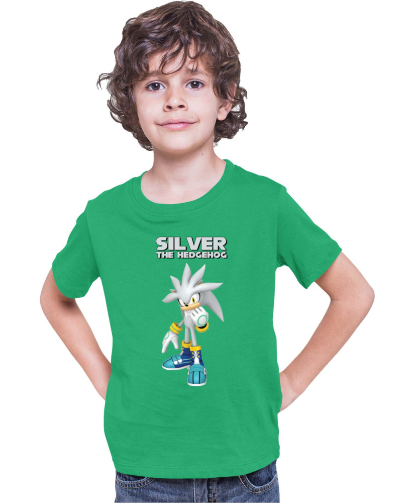 Детска Тениска Sonic The Hedgehog Silver 01