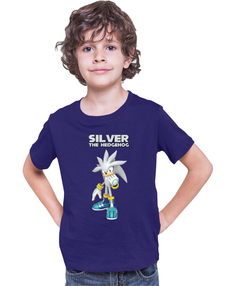 Детска Тениска Sonic The Hedgehog Silver 01