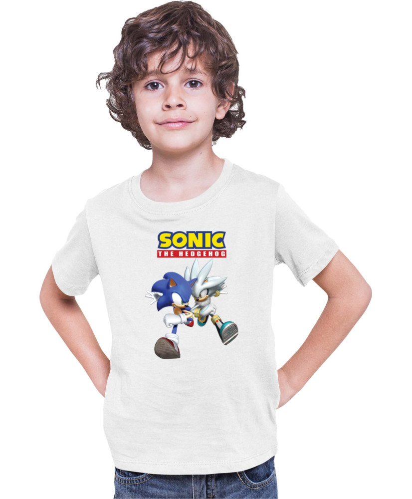 Детска Тениска Sonic The Hedgehog Sonic And Silver