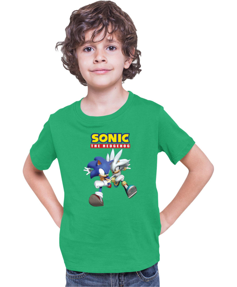 Детска Тениска Sonic The Hedgehog Sonic And Silver