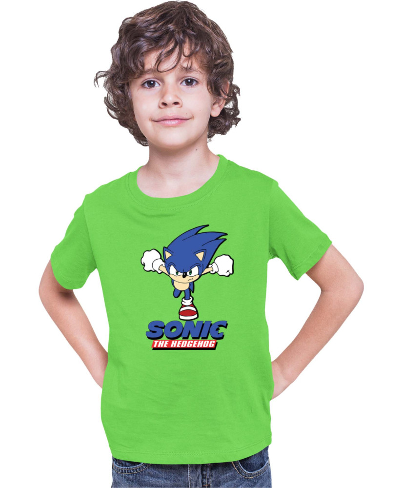 Детска Тениска Sonic The Hedgehog Sonic Naruto Run