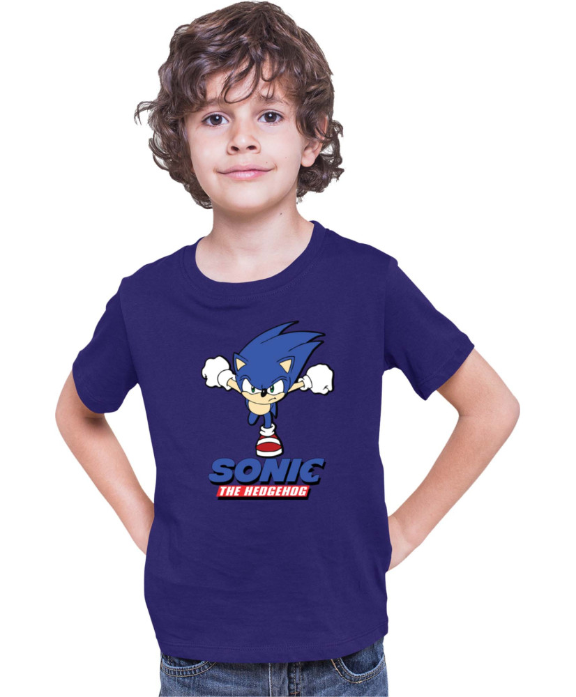 Детска Тениска Sonic The Hedgehog Sonic Naruto Run