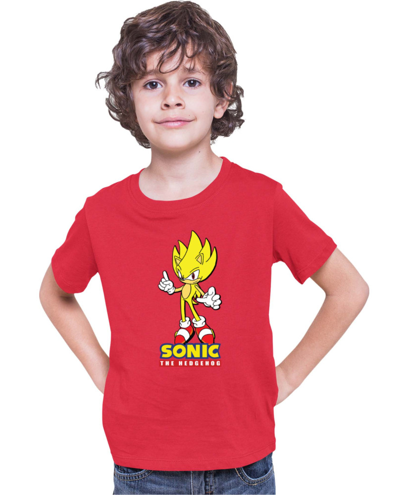 Детска Тениска Sonic The Hedgehog Sonic Yellow 01
