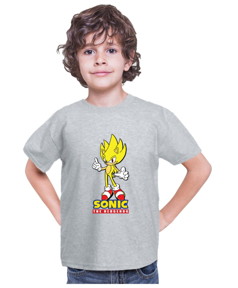 Детска Тениска Sonic The Hedgehog Sonic Yellow 01