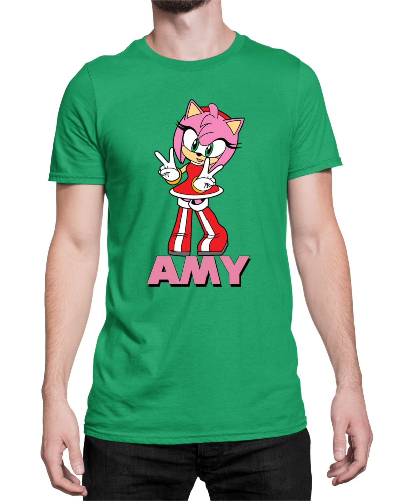 Мъжка Тениска Sonic The Hedgehog Amy 01