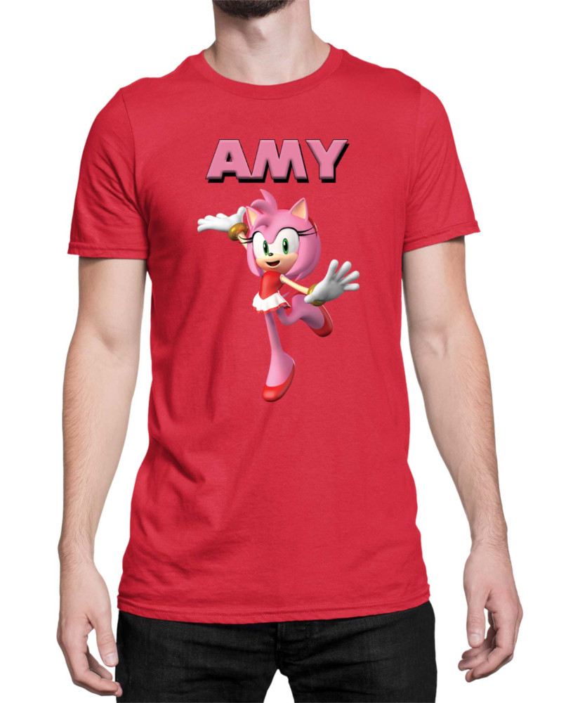Мъжка Тениска Sonic The Hedgehog Amy 02