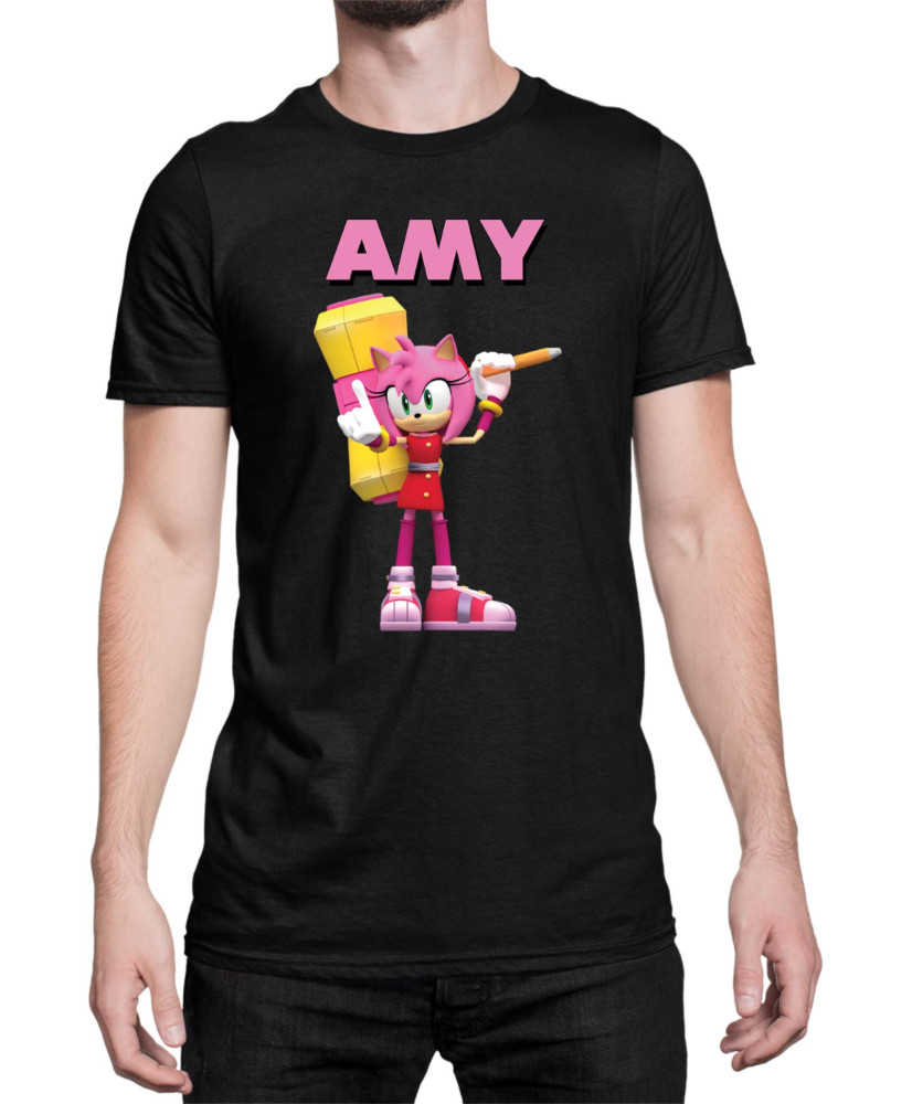 Мъжка Тениска Sonic The Hedgehog Amy 03