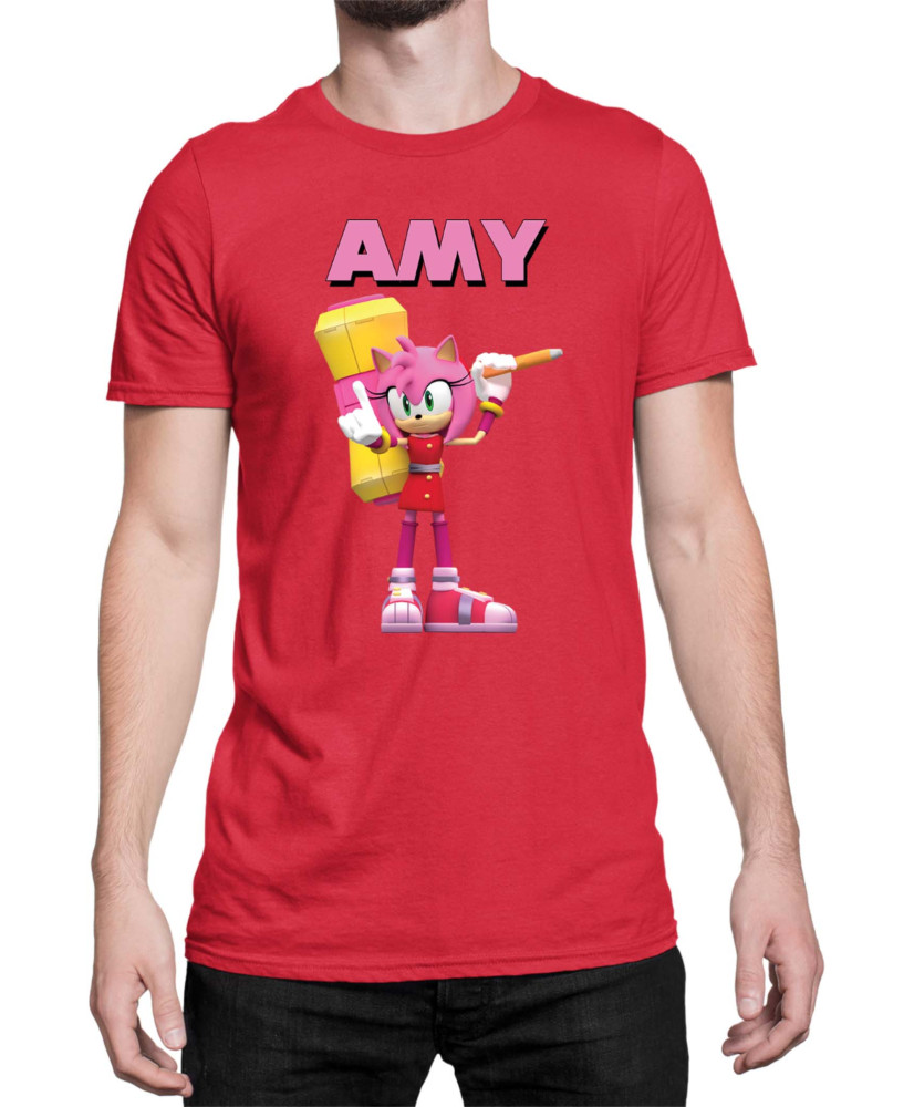 Мъжка Тениска Sonic The Hedgehog Amy 03