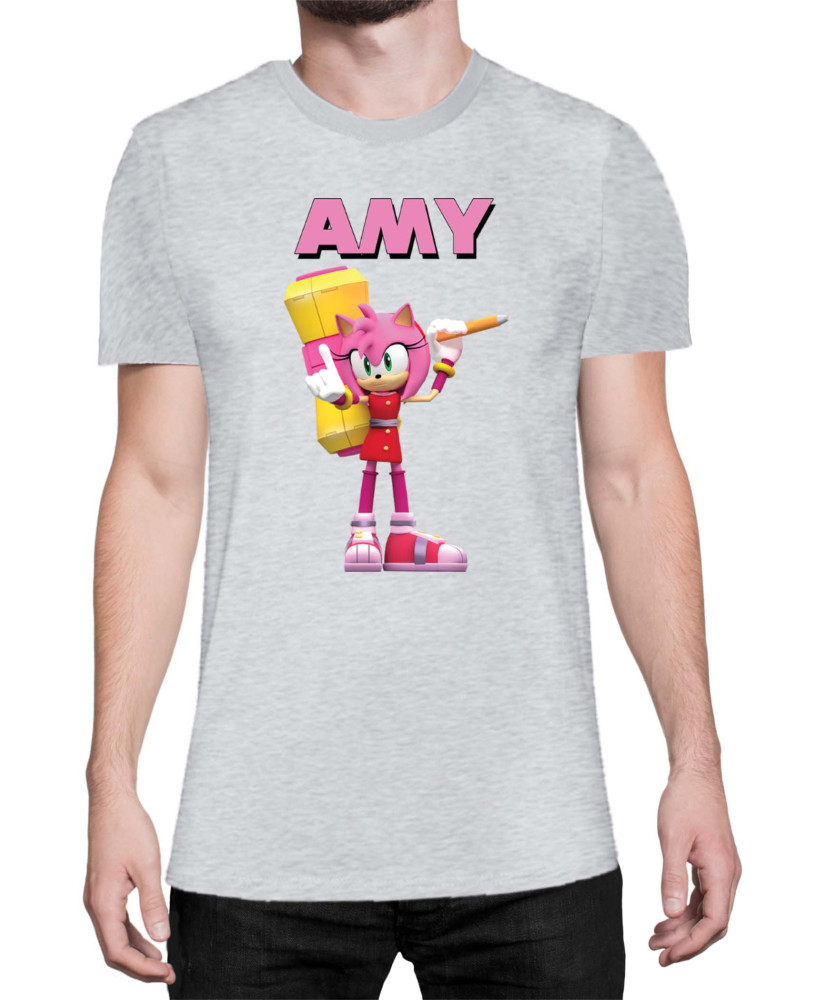 Мъжка Тениска Sonic The Hedgehog Amy 03