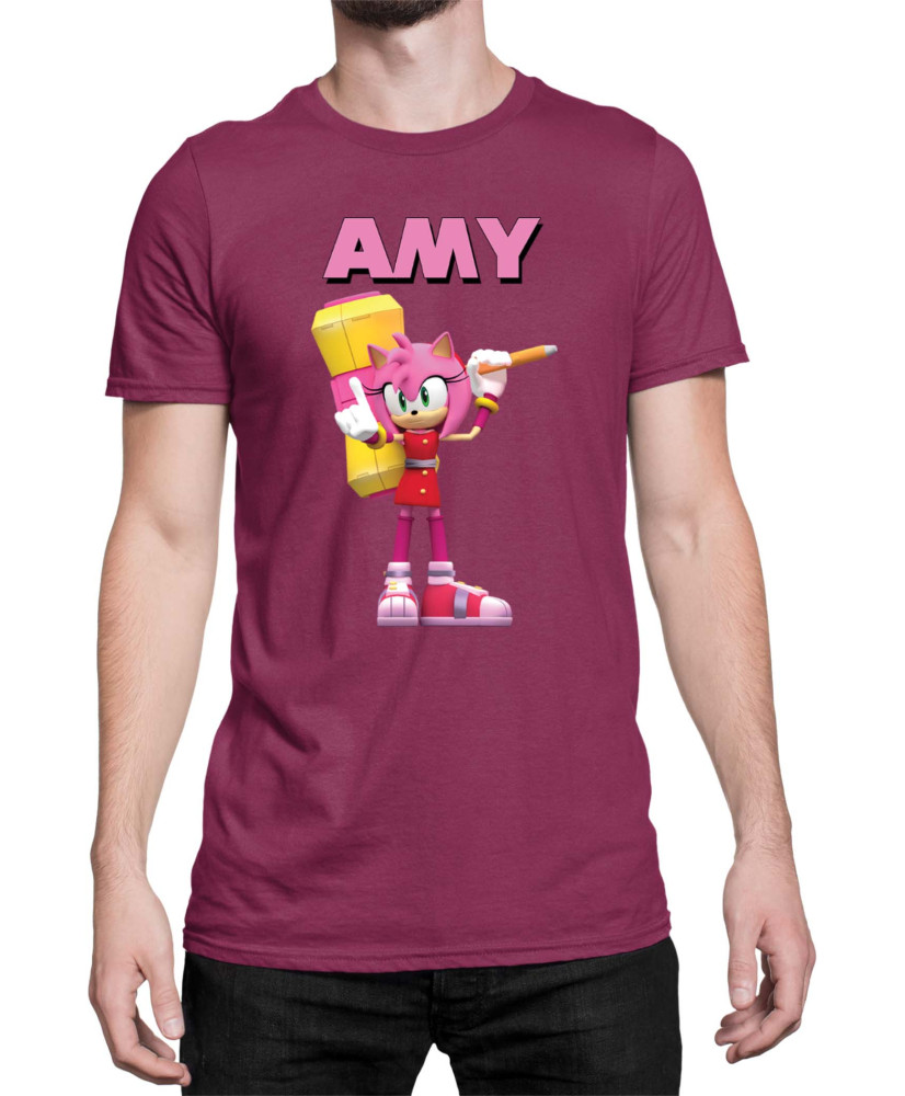 Мъжка Тениска Sonic The Hedgehog Amy 03