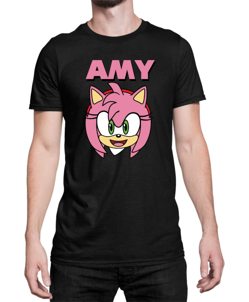 Мъжка Тениска Sonic The Hedgehog Amy Face 01